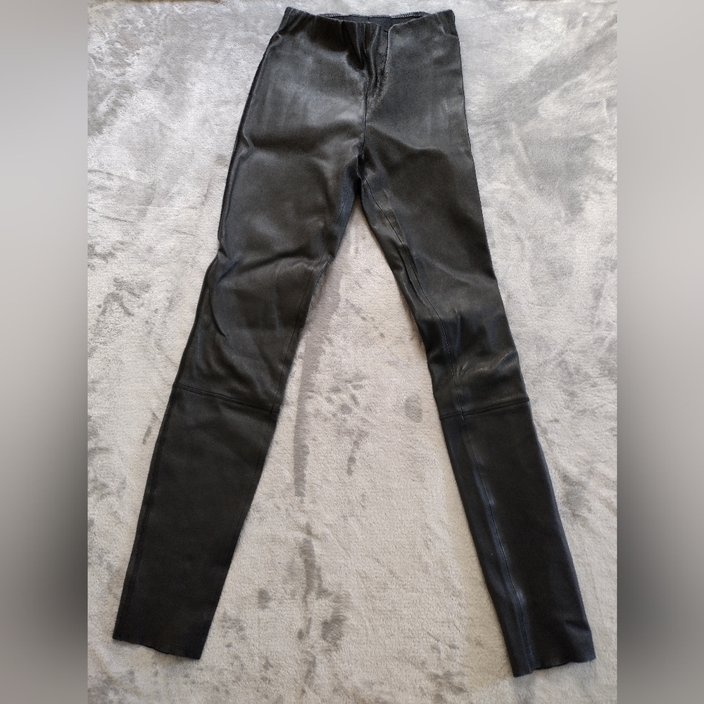 By Malene Birger Elenasco Black Lamb Leather Leggings EU 36 US 4–6 Scandi Luxury